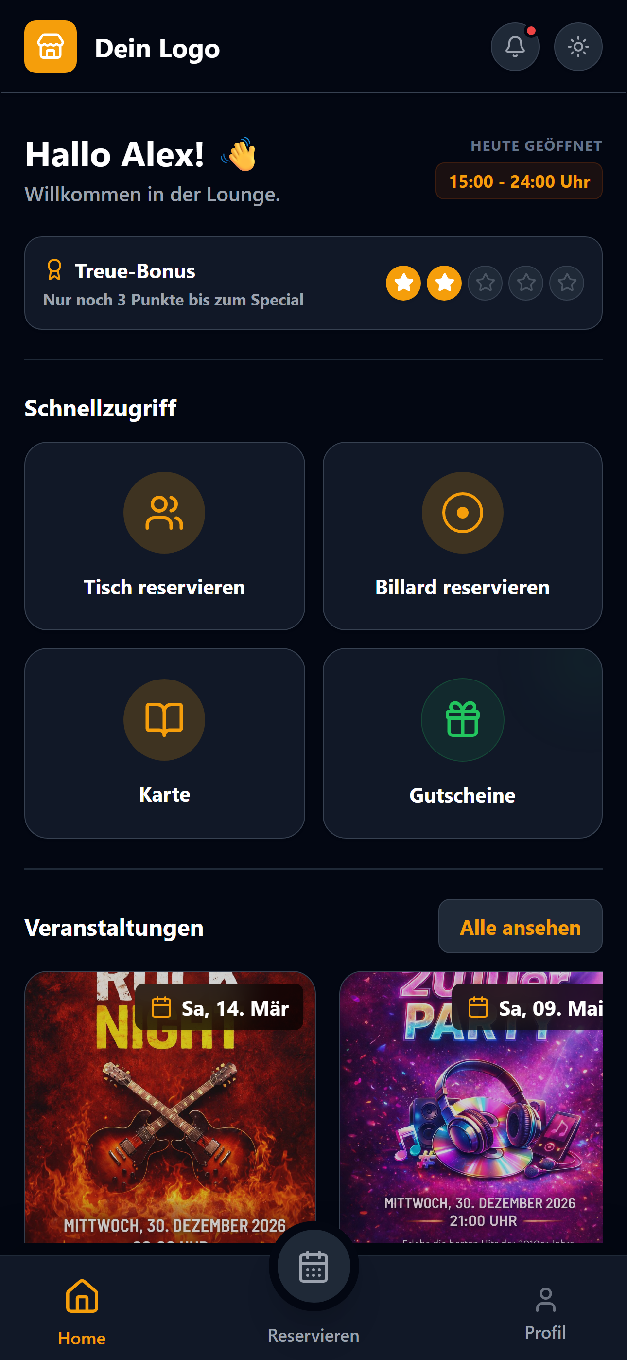 Dark Mode Screen