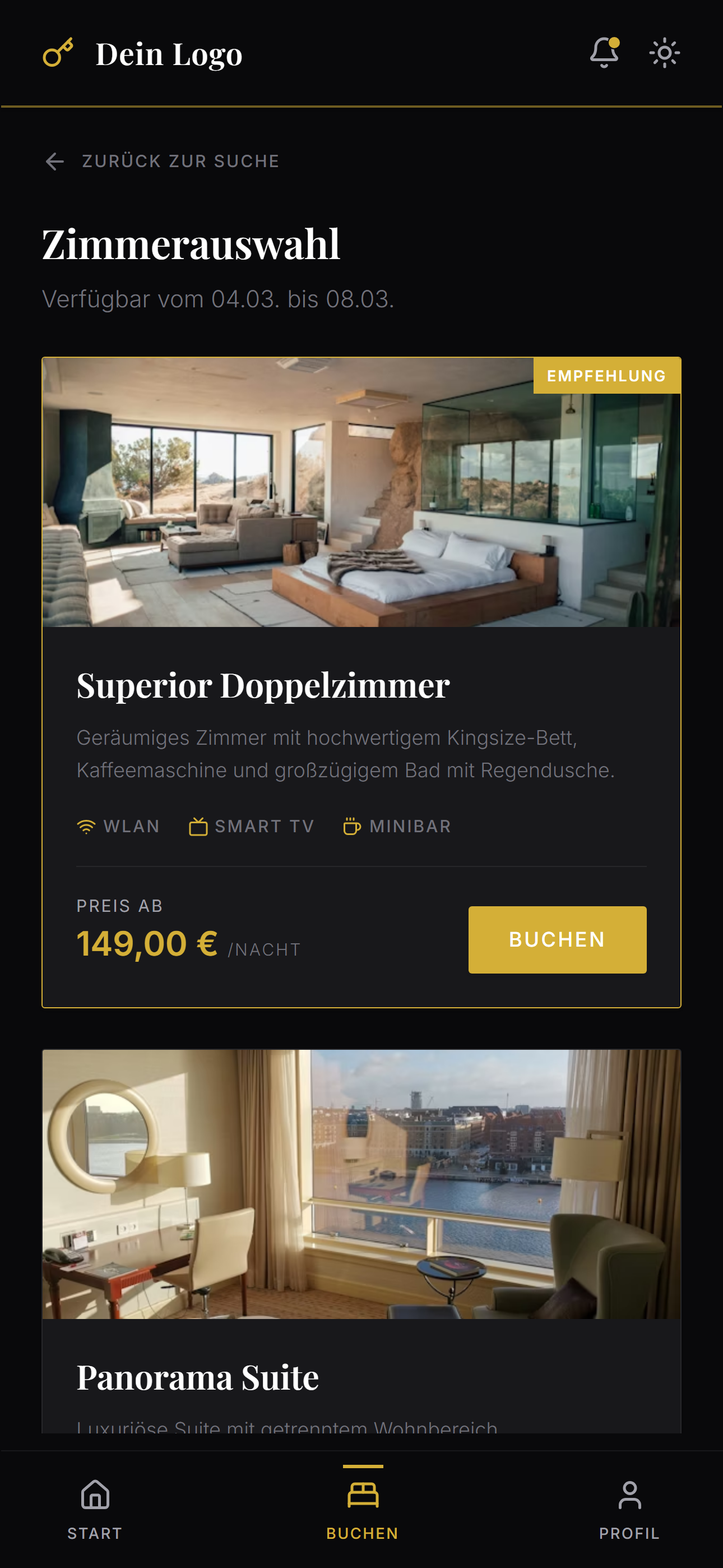 Dark Mode Screen