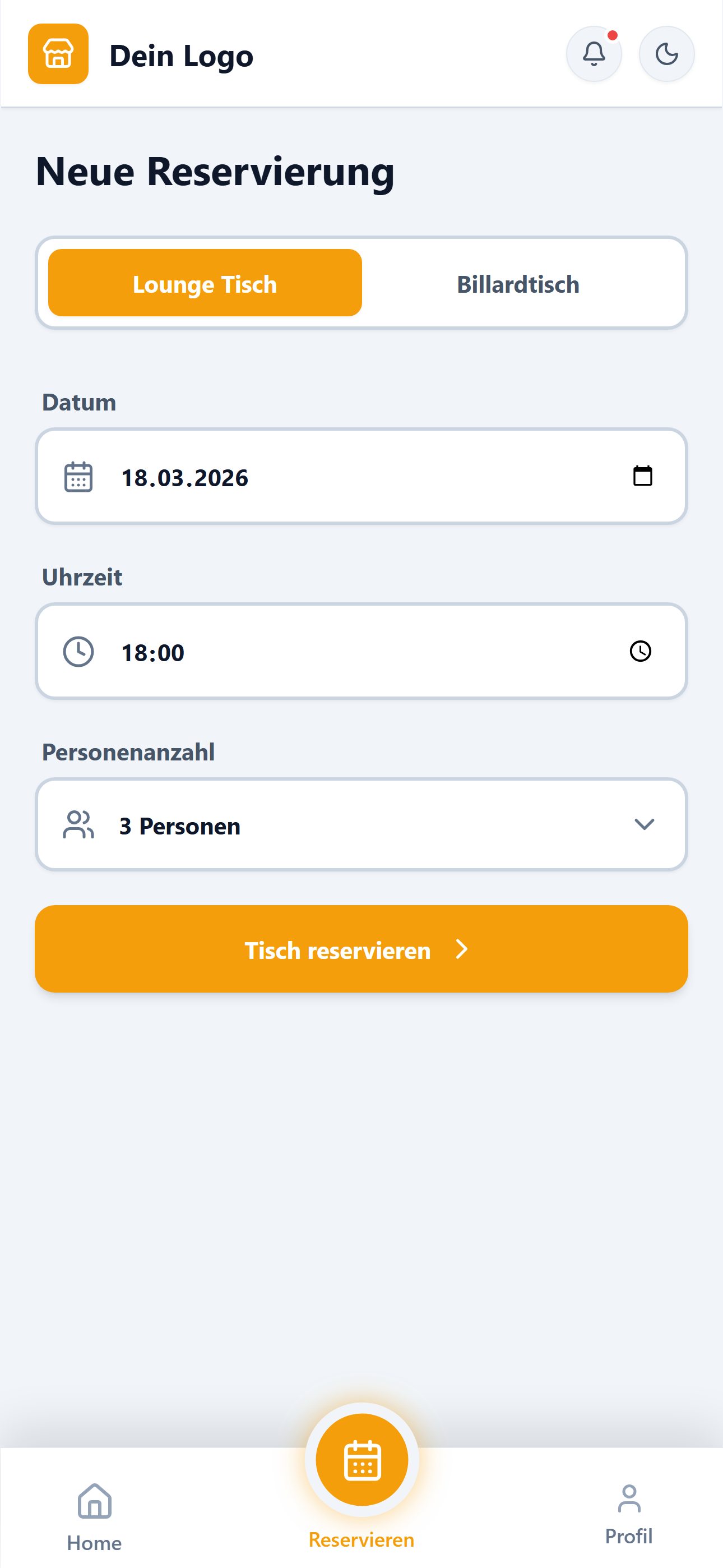 Light Mode Screen
