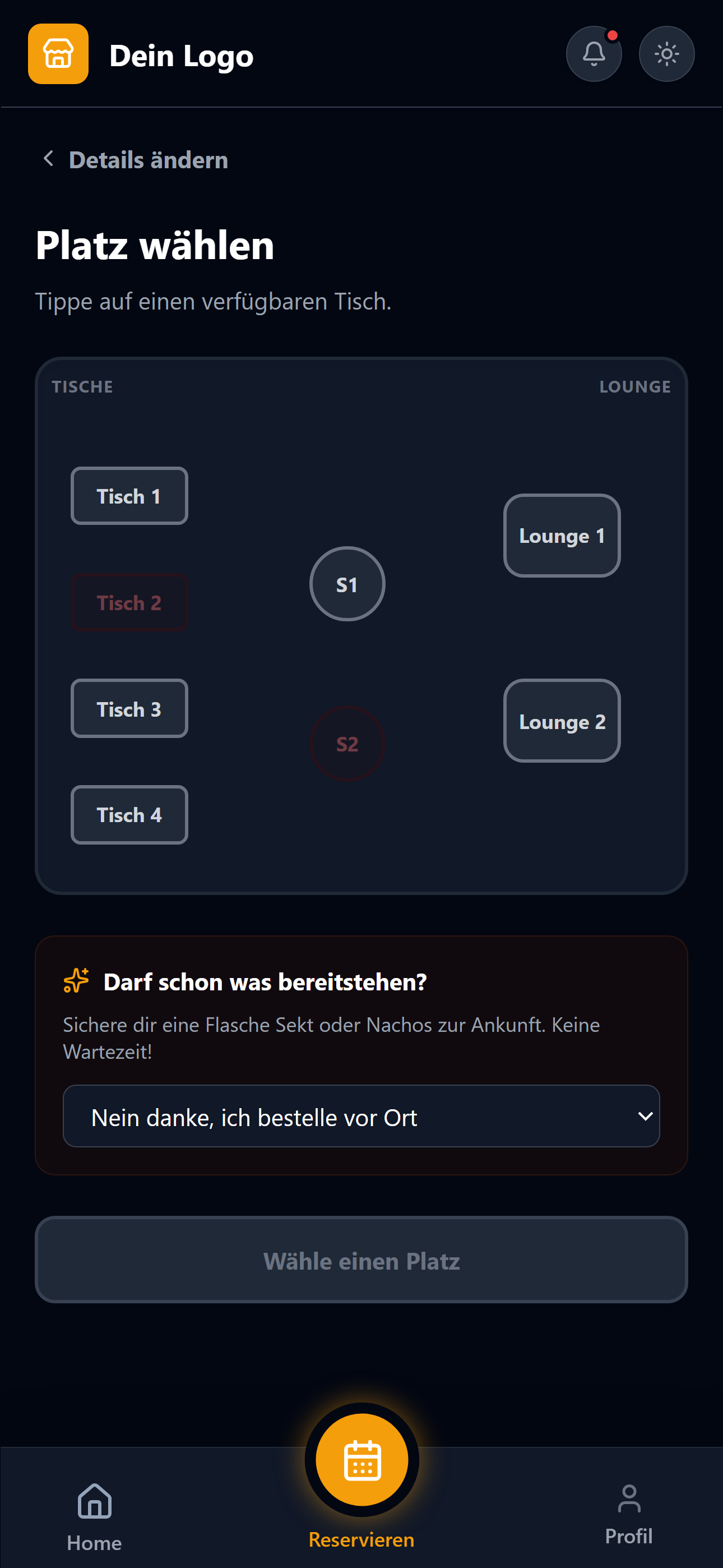 Dark Mode Screen